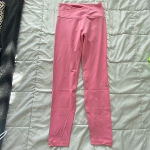 Pastel Barbie pink workout leggings yoga